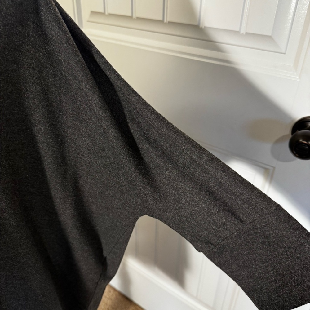 Style & Co. Charcoal V-Neck Hoodie - Picture 3 of 6